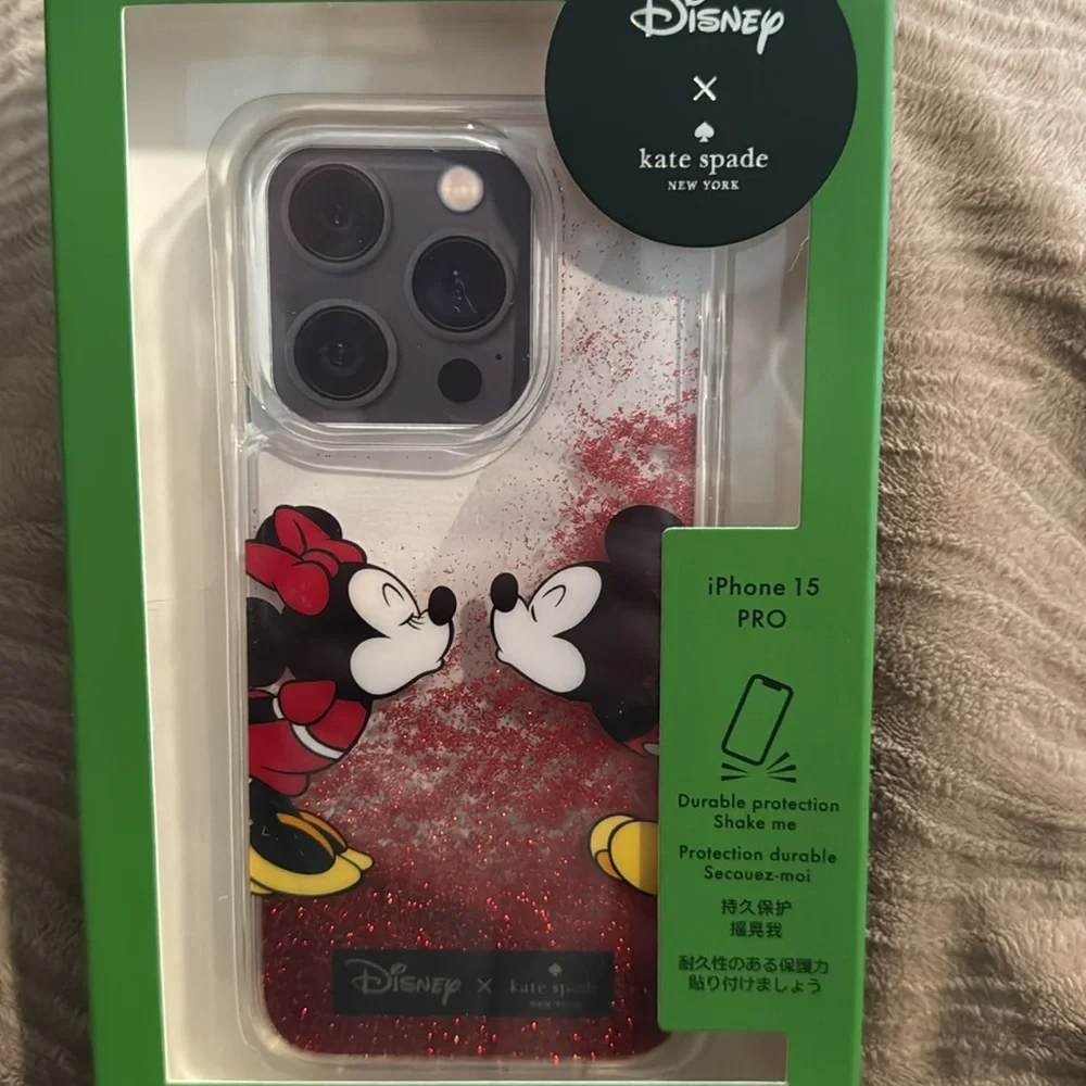 Kate Spade Red Disney iPhone 15 Pro Case